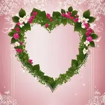 Beautiful Love Hearts Background. Add Your Photos