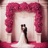 Beautiful Love Hearts Background. Add Your Photos