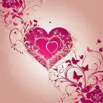 Beautiful Love Hearts Background. Add Your Photos