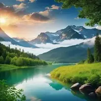 Beautiful Nature Scenery Background Wallpaper