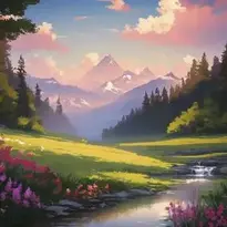 Nature Scenery Background, Add Your Photos