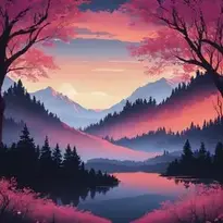 Nature Scenery Background, Add Your Photos