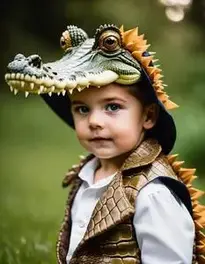 Crocodile Fancy Dress face swap