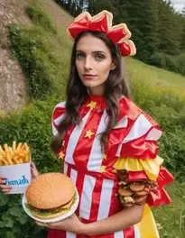 Junk Food Fancy Dress face swap