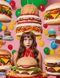 Junk Food Fancy Dress face swap