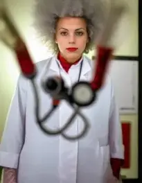 Mad Scientist Fancy Dress face swap