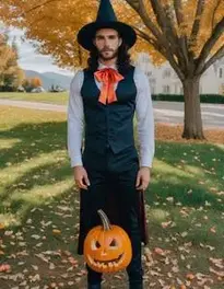 Trio Halloween Fancy Dress face swap