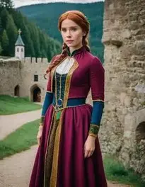 Anna Fancy Dress face swap