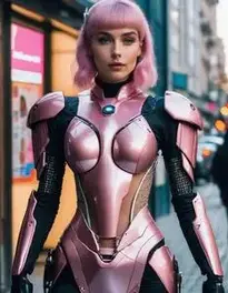 Fembot Fancy Dress face swap