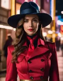 Carmen Sandiego Fancy Dress face swap