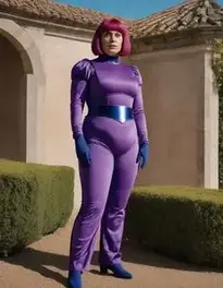 Violet Beauregarde Fancy Dress face swap