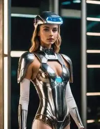 Fembot Fancy Dress face swap