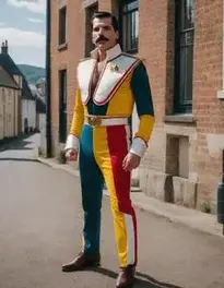 Freddie Mercury Fancy Dress Fancy Dress face swap