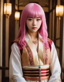 Kasou Wig Fancy Dress face swap