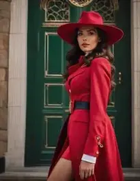 Carmen Sandiego Fancy Dress face swap