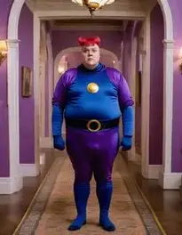 Violet Beauregarde Fancy Dress face swap