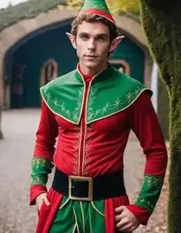 Adult Elf Fancy Dress face swap