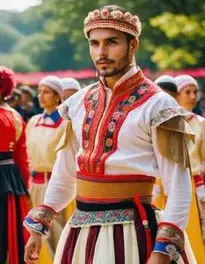 Folk Dance Fancy Dress face swap