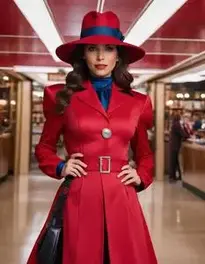Carmen Sandiego Fancy Dress face swap