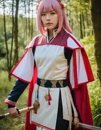 Kasou Wig Fancy Dress face swap