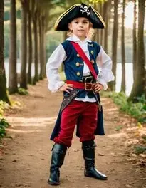 Pirate Costume Kids Fancy Dress face swap
