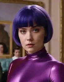 Violet Beauregarde Fancy Dress face swap