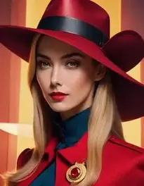 Carmen Sandiego Fancy Dress face swap
