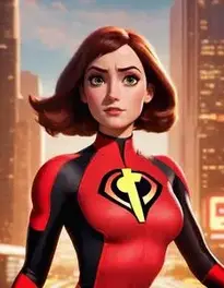 Elastigirl Fancy Dress face swap