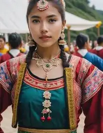 Folk Dance Fancy Dress face swap
