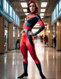 Elastigirl Fancy Dress face swap