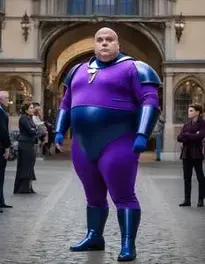 Violet Beauregarde Fancy Dress face swap