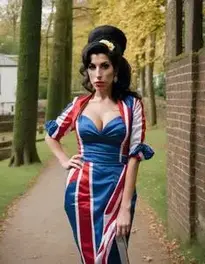 Amy Winehouse Fancy Dress face swap