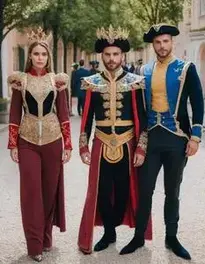 Trio Fancy Dress face swap
