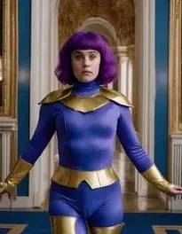 Violet Beauregarde Fancy Dress face swap