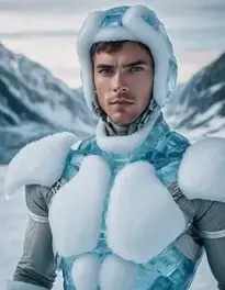 Ice Man Fancy Dress face swap