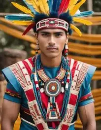 Aztec Costume Male Fancy Dress face swap