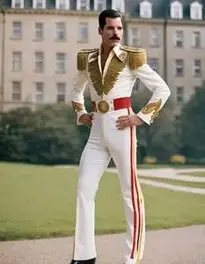 Freddie Mercury Dress Up Fancy Dress face swap