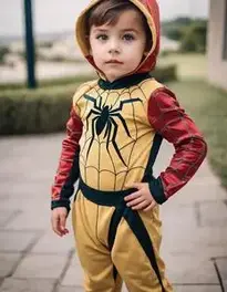 4t Spider Fancy Dress face swap