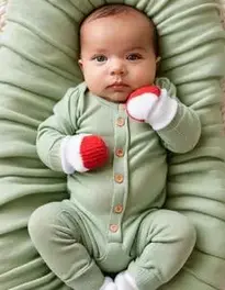 Sage Newborn Outfit Fancy Dress face swap