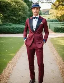 Modern Gatsby Attire For Male Fancy Dress face swap