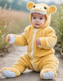 Infant Crocodile Fancy Dress face swap