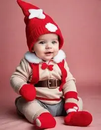 Infant Gnome Fancy Dress face swap