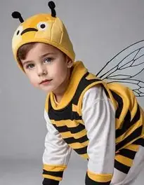 Boy Bee Fancy Dress face swap