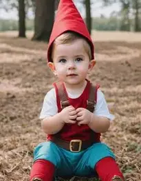 Boy Gnome Fancy Dress face swap