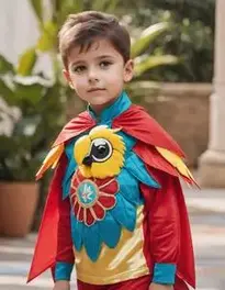 Boy Parrot Fancy Dress face swap