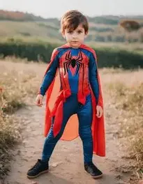 4t Spider Fancy Dress face swap