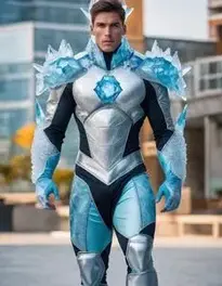 Ice Man Fancy Dress face swap