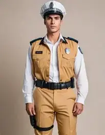 Adult Police Costume Men Fancy Dress face swap