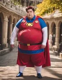 Cosplay Fat Guy Fancy Dress face swap