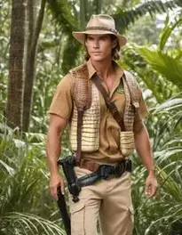 Crocodile Hunter Fancy Dress face swap
